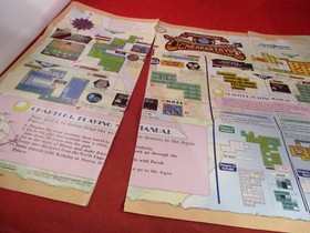 Magic of Scheherazade Nintendo NES Foldable Promo Poster Map ONLY *DAMAGED* #C1