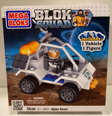 Mega Bloks Blok Squad Alpha Rover 2431 Factory Sealed Vehicle & Figure Rare HTF