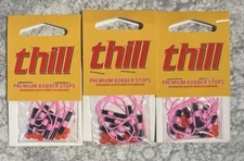 3 Packs 6/PK Thill Bobber Stops Flourescent Pink