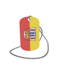 Dog Tag Flag Pommersfelden Dog Tag Aluminium 30 x 50mm