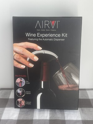 AirVi Wine Experience Kit 4-piece Set automatic dispenser, electric opener
