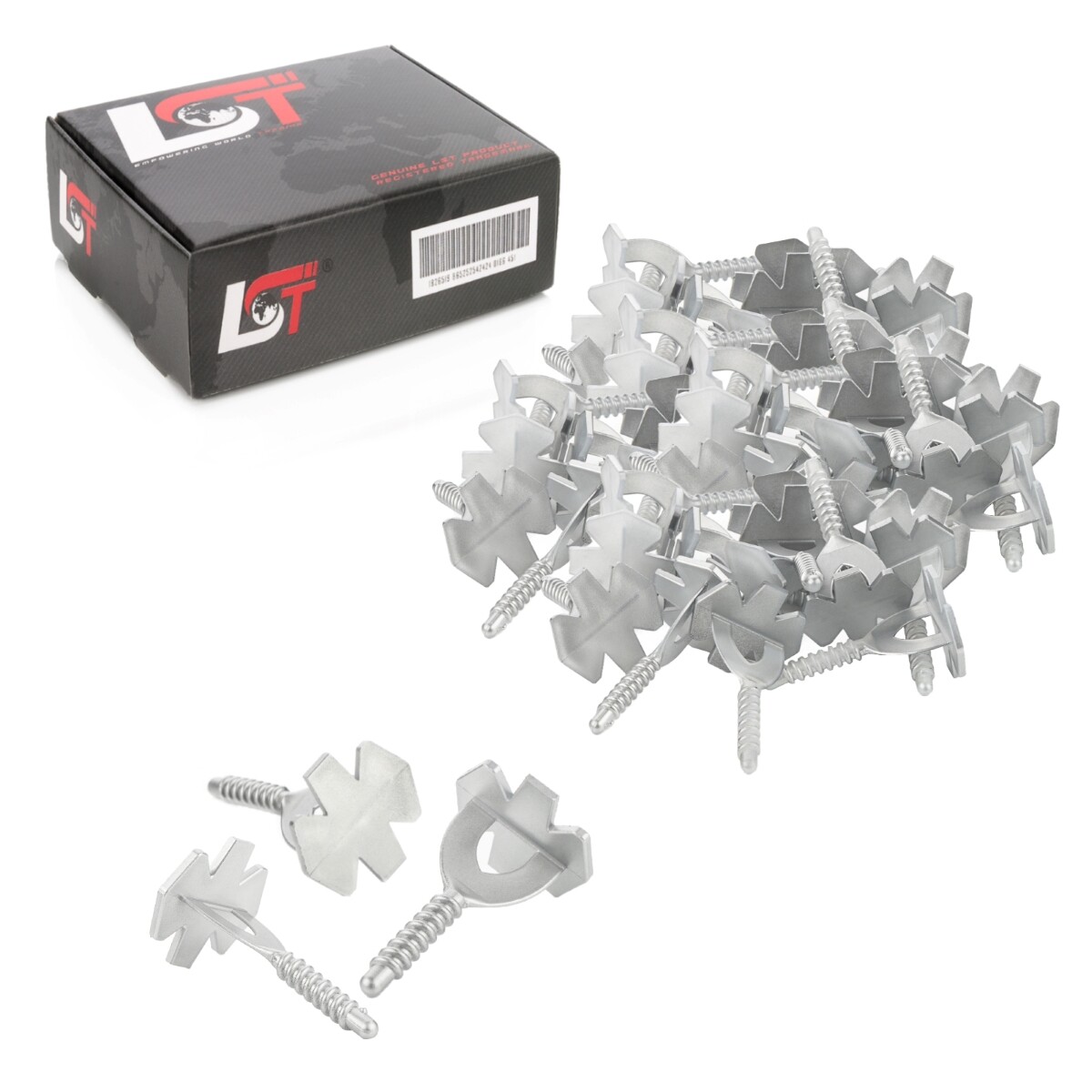300x Screw tab Threaded tab 3mm Leveling system for tiles