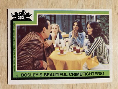 1977 Topps Charlie's Angels Trading Card #252 Bosley s Beautiful Crimefighters!