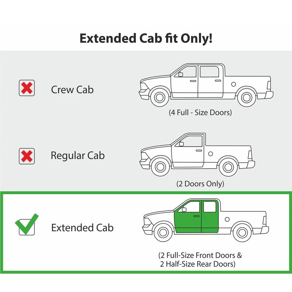 Rain Guards Vent Visors Shade for 07-14 Chevy Silverado 2500/3500 Extended Cab - Image 4 of 4