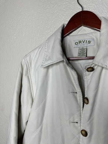 Abrigo de Caza Plisado Orvis De Colección Blanco Para Hombre S Vaquero Occidental Ranchwea del Sur - Imagen 3 de 16