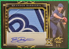 Brandon Barriera 1/1 2022 Leaf Trinity Black Gold Foil Rookie RC Auto Toronto