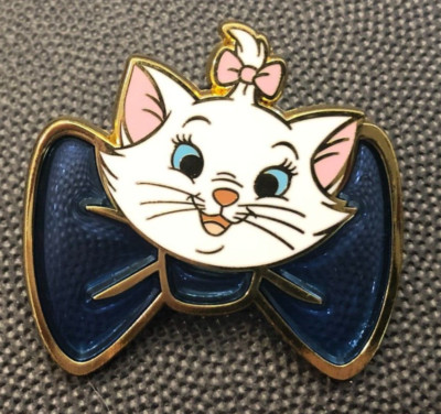 Disney pin 155662 Marie Aristocats Stained Glass Bow Blue Game