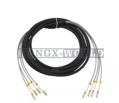 4   Fiber Cable Outdoor Field Fiber Patch Cord LC to LC MM Multi-Mode 100M #W4