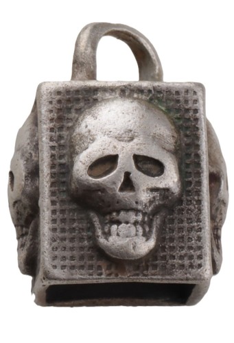 Skull set 835 silver Ring 1941 Engraving K.S.41 Initial WW2 Pendant WWII Size8.5 - Picture 12 of 17