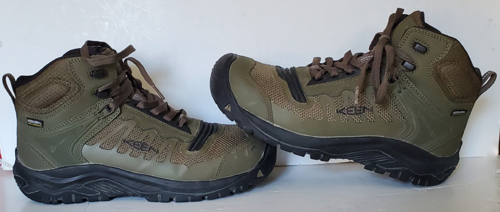 Stivali impermeabili Keen da uomo Reno Mid KBF SENZA SOLETTE taglia 9 5 D usati in ottime condizioni