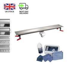 Vinyl Floor Drain 500 - 1200 mm Clamp Frame Wiper VF, 3 Cover Styles