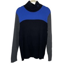 Lauren Ralph Lauren Ribbed Colorblock Turtleneck, 2X