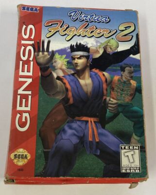 Sega Mega Drive Virtua Fighter 2 Genesis w/ Box and Manual 4903 SP