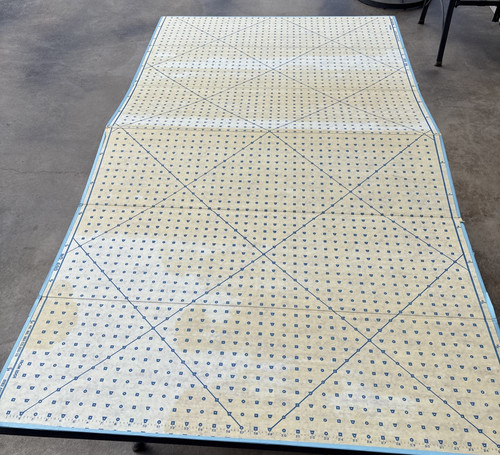 Vtg Sewing Pattern Cutting Board Foldable Cardboard No. 690 (40” x 72”) Quilting