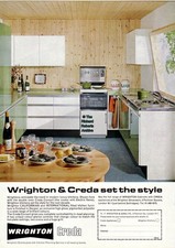Original 1968 advert for Wrighton & Creda set the style luxury kitchens