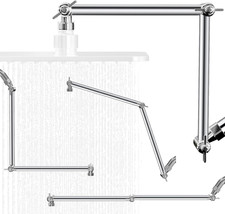 20 in Shower Head Extension Arm, Anti-Leak Adjustable Shower Arm Extender for Ra