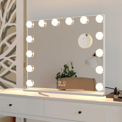 Hollywood Vanity Mirror with 14 LED Bulbs, Smart Touch Control, White