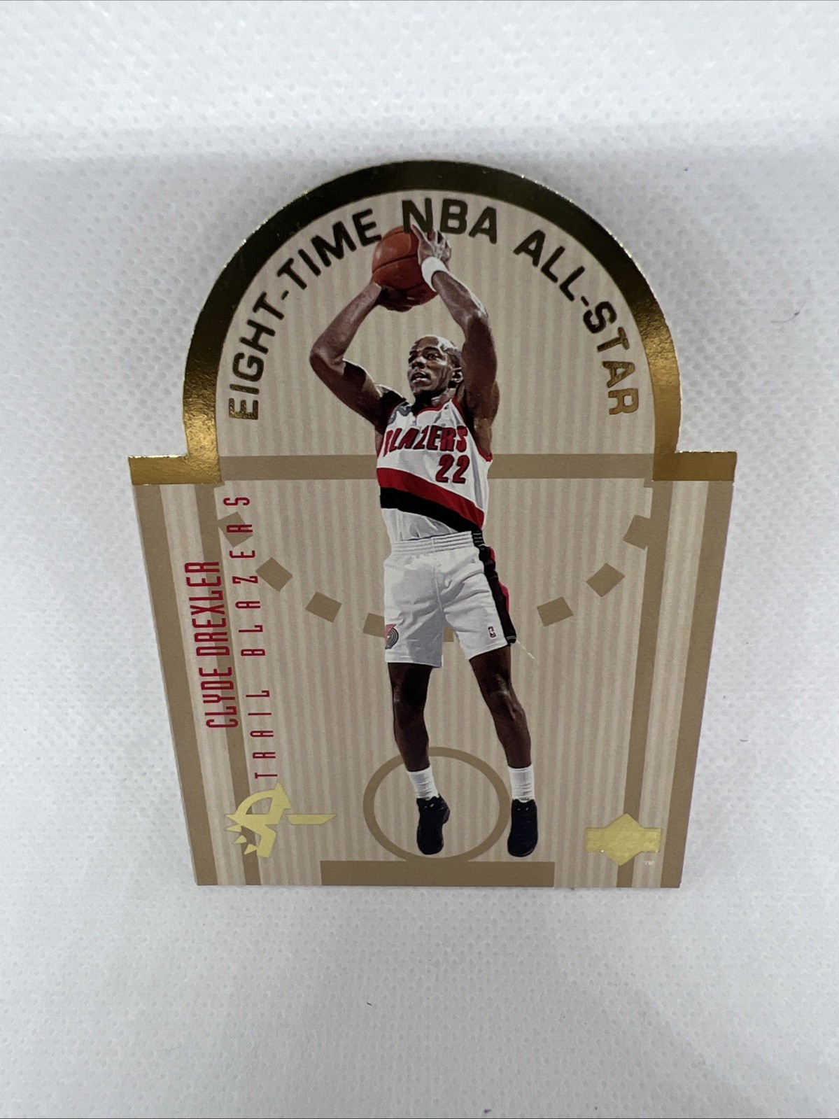 Clyde Drexler 1993-94 Upper Deck SE NBA All Star Die-cut Insert Card #W11