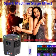 NEW White Cold Spark Machine 1200W Stage Effect Firework Machine 9CH DMX Wedding
