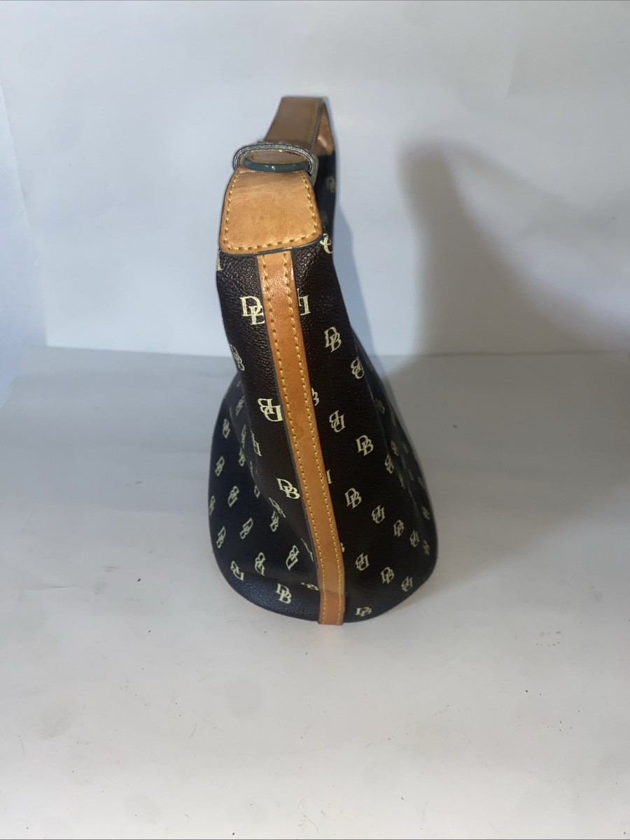 Dooney and Bourke Handbag Monogram logo, small handbag bucket purse shoulder View 3