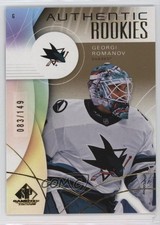 2024 Upper Deck SP Game Used Authentic Rookies Gold 83/149 Georgi Romanov 1bi3