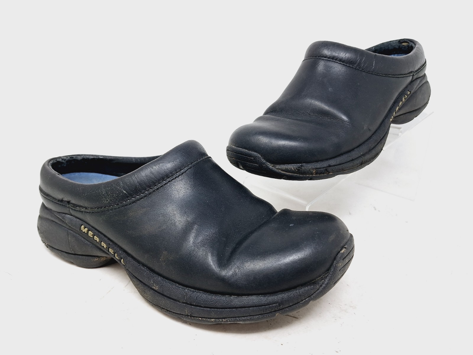 Scarpe mules Merrell donna Jungle Primo nere in pelle con zoccoli taglia 7