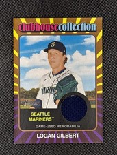 2024 Topps Heritage Logan Gilbert Gold Clubhouse Collection Relic 27/99 #CCR-LG