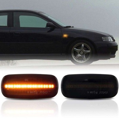 Led Seitenblinker passend für AUDI A2 8Z | A3 8L | A4 8D | A6 C5 | SCHWARZ