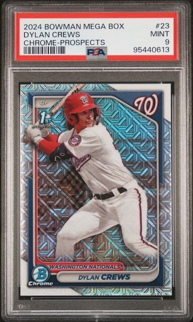 2024 Bowman - Chrome Prospects Dylan Crews #BCP-23 Mojo Refractor (RC) PSA 9