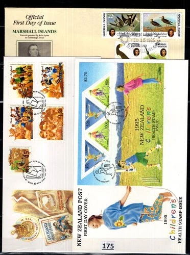/// NEW ZEALAND 1995 - 3 FDC - SPORTS, CHILDREN, RUGBY, BIRDS
