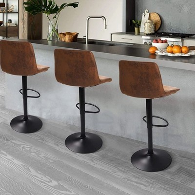2x Industrial Bar Stools Kitchen Pub Counter High Chair with