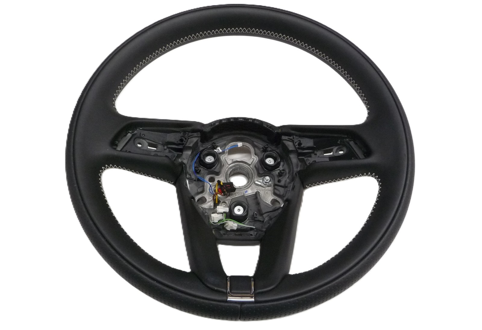 2022-2025 Bentley Bentayga Steering Wheel 3SD419089AF Black/ White Stitch OEM