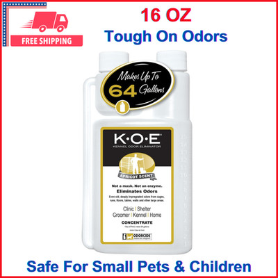 Thornell Odor Eliminator 16 oz For Cages, Runs, K.O.E. Apricot Odor Eliminator