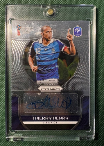 Thierry Henry #S-TH 2018 Panini Prizm World Cup Signatures card