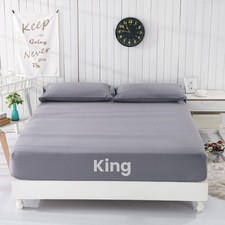 Grounding Bed Sheet King Size Organic Cotton Silver Fiber Conductive for Bett...