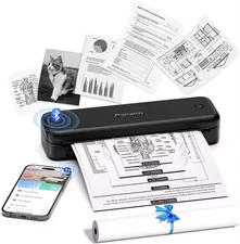Phomemo M834 Wireless Bluetooth Thermal Printer  A4 Size,Inkless Mobile Printer