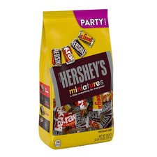 HERSHEY'S Miniatures Assorted Chocolate Candy, Party Pack, 35.9 oz