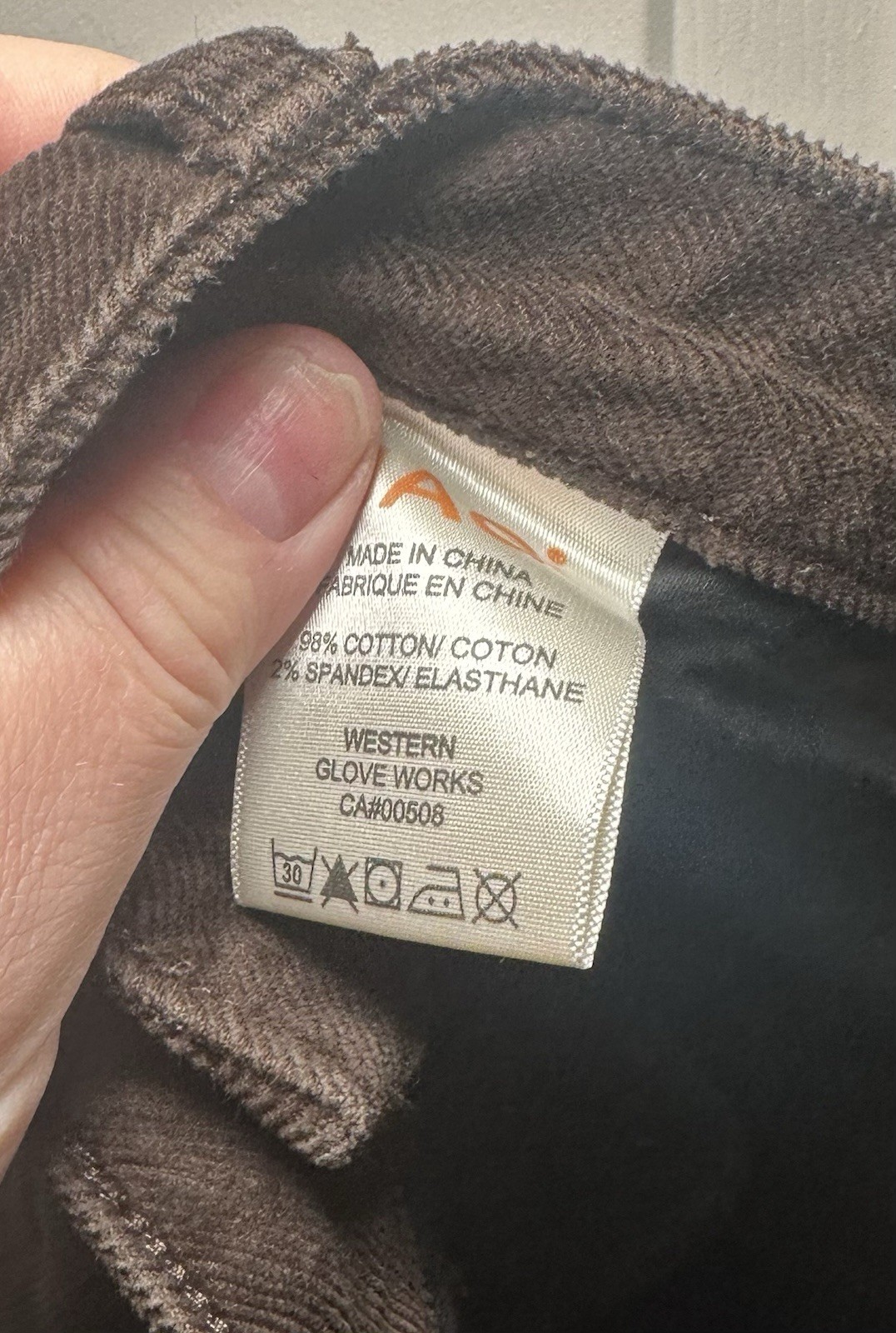 Jag Low Rise Boot Leg Courdaroy Pants Brown Jeans Womens Size 12 X32