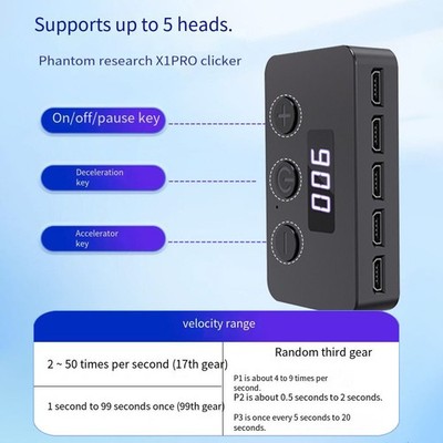 Mobile Screen Automatic Clicker Tool with Fast 30 Clicks Per Second 