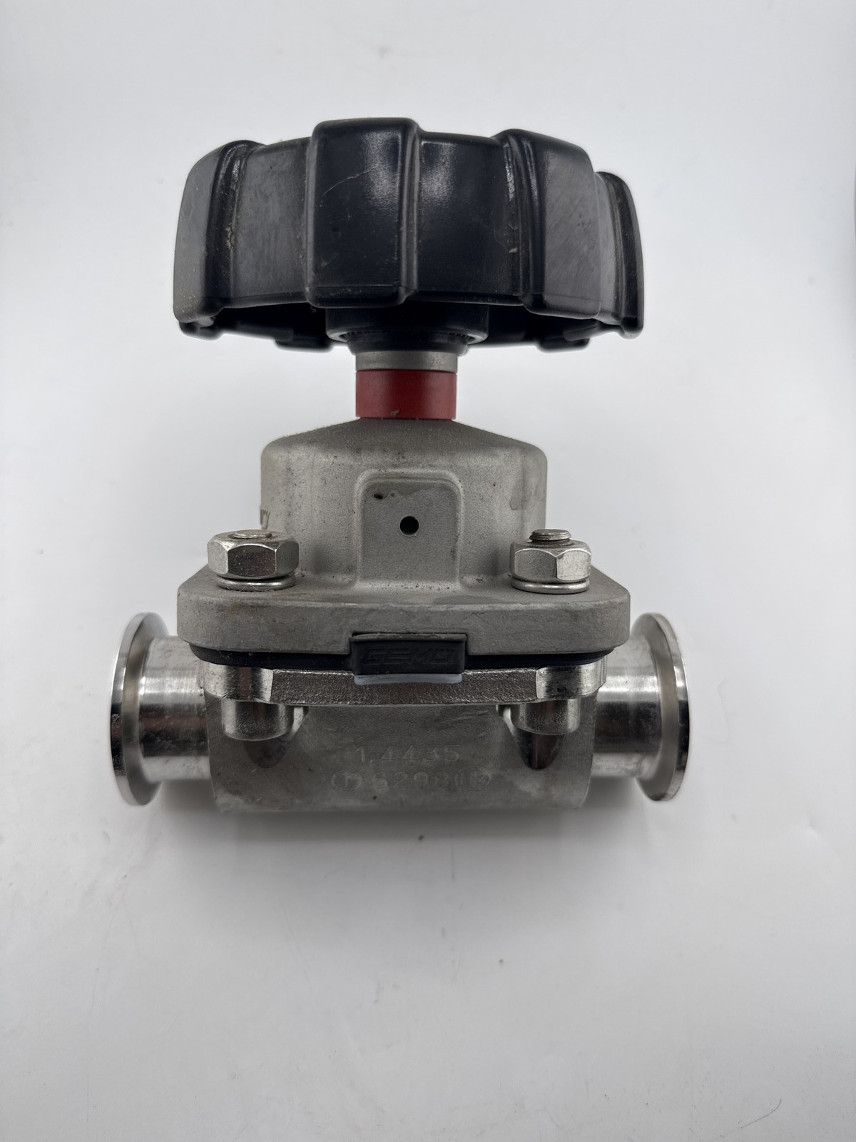 GEMU 1.5" Sanitary Diaphragm Valve, 316L Tri-Clamp, Manual, UNTESTED