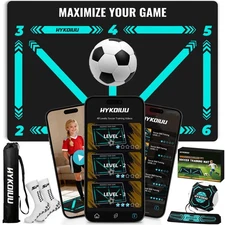 Soccer Training Mat With Instructional Video Improve StrengthAgility And Coordi
