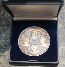 Silver 1989 English Garden 200 Years Commemorative Medallion Coin Munich W/Case