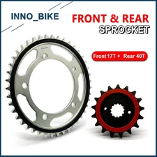530 Pitch 17T 40T Front Rear Sprocket Kit For Suzuki GSX1300R Hayabusa 1999-2007