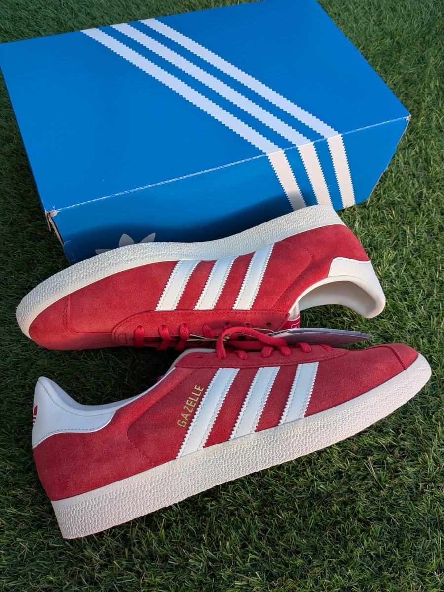 adidas gazelle silver green womens adidas Gazelle Indoor Mens Lifestyle Shoes (Shadow Red/Green/Wonder White) main image 0