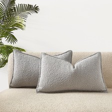 JUSPURBET 12x20 Throw Pillow Covers Set of 2 Decorative Pillow Covers for Cou...