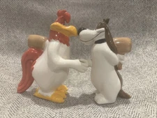 Vintage Looney Tunes Foghorn Leghorn & Barnyard Dog Salt And Pepper Shakers