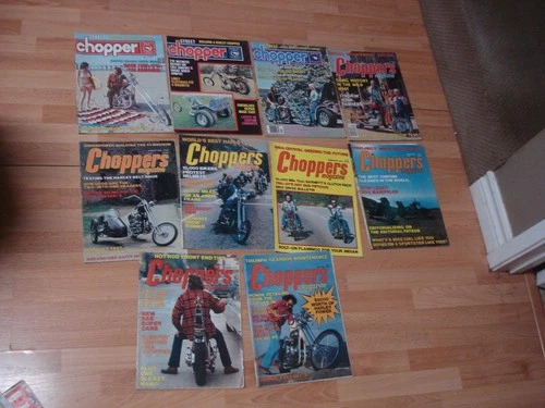 Choppers & Street Chopper Magazine Lot of 10  1975-1976