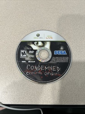 Condemned Criminal Origins (Microsoft Xbox 360, 2005) Tested Working Beautifully