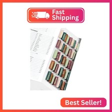 Taja Bible Tabs, 75 Large Print Index Tabs for Women Men