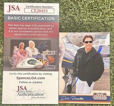 JOHN TRAVOLTA SIGNED DONRUSS TRADING CARD JSA COA PROOF AMERICANA RACC TRUSTED B